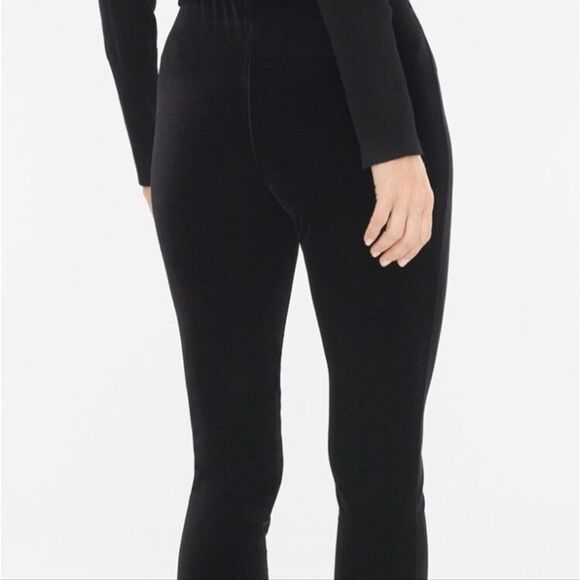 CHICO'S BLACK VELVET LEGGINGS - Picture 7 of 9